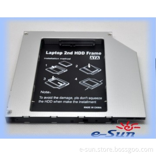 2.5\'\' SATA-SATA 9.5mm Universal 2nd HDD Caddy, Supports Hot Swapping